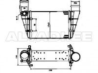 Audi A4 (B5) 1994-2001 ÕHURADIAATOR (INTERCOOLER)