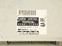 Toyota Carina E (T190) 1992-1997 Ruiskutus Ohjausyksikkö (1.6 bensiiniä) Varaosakoodi: 89661-21040