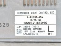 Lexus RX Ajovalo ohjausyksikkö, vasen Varaosakoodi: 81108-48C90
Korityyppi: Linnamaas...